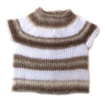 KSS Brown and Beige Baby Sweater/Vest (12 Months) SW-229