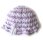 KSS White/Lilac Crocheted Adjustable Sunhat 14-20" (1-6 Years) HA-416