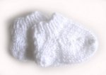 KSS White Knitted Socks (3-6 Months)