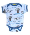 DUNS Organic Cotton Pelican Onesie with Short Sleeves 1-2 Months