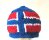 KSS Blue Beanie with a Norwegian Flag 19" (24 Months) HA-686