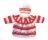 KSS Pink/Red Baby Pullover Sweater with a Hat (9-12 Months)