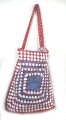 KSS Blue/Red/Whit Kids/Adults Lined Crocheted Large Bag TO-131