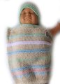 KSS Wheat Pastel Baby Cocoon with a Hat 0 - 3 Months BB-008