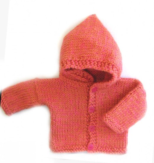 KSS Copper Hooded Sweater/Cardigan (3 Months) SW-696