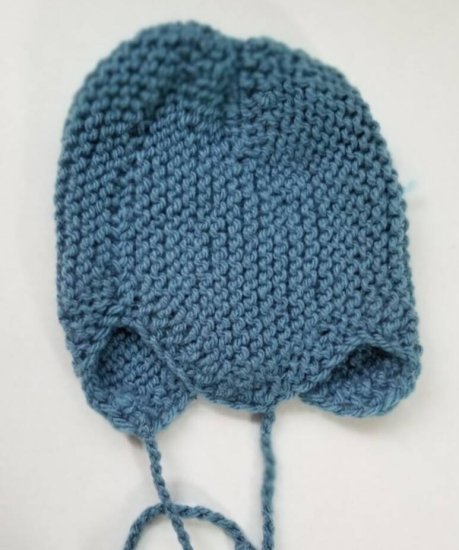KSS Blue Knitted Classic Cotton Cap (3 Months)