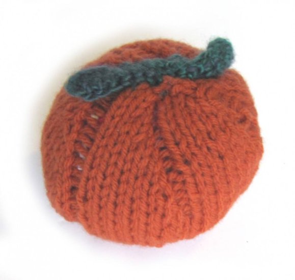 KSS All Season Small Knitted Pumpkin 3 Inch High - Click Image to Close