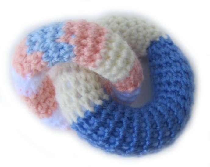 KSS Baby Crocheted Rings 5" x 4"