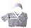 KSS Soft Grey & White Pullover Sweater (3-4 Years)