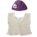 KSS Lacy Crocheted Sweater Vest (2 - 3 Years) & Hat SW-175-HA-044
