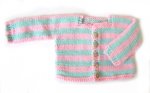 KSS Pink/Light Green Sweater/Jacket (6 Months) SW-708