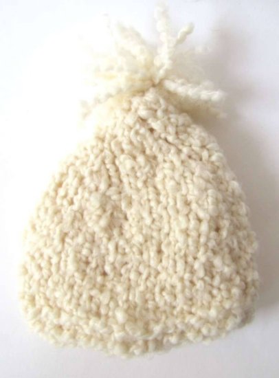 KSS Ivory Beanie with a Loose Tassell 13