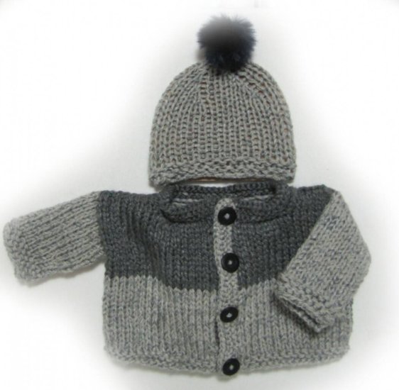 KSS Grey Heavy Knitted Sweater/Jacket  (18 Months)
