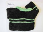 KSS Black/Mint Green Sweater/Jacket and Hat (Newborn)