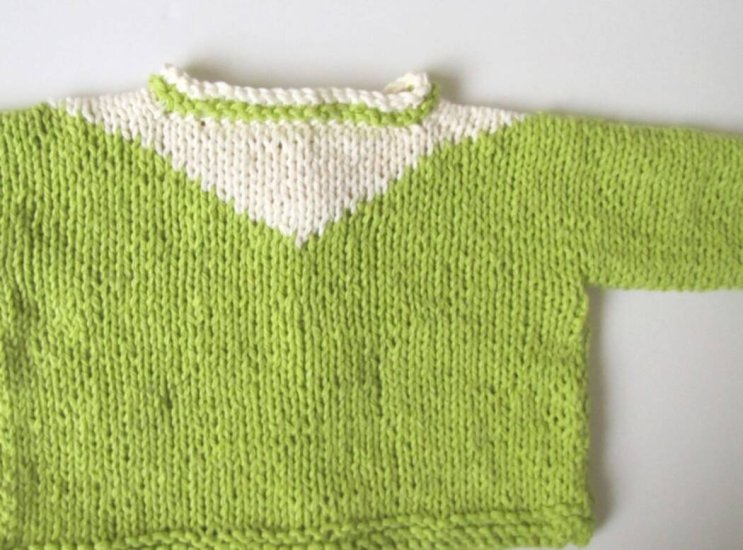 KSS Lime Green Knitted Cotton Sweater/Jacket (18 Months) SW-705