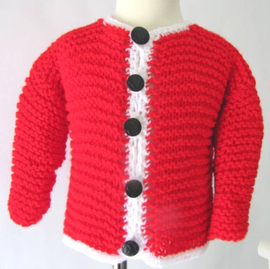 KSS Bright Red Toddler Sweater/Cardigan (3-4 Years) - Click Image to Close