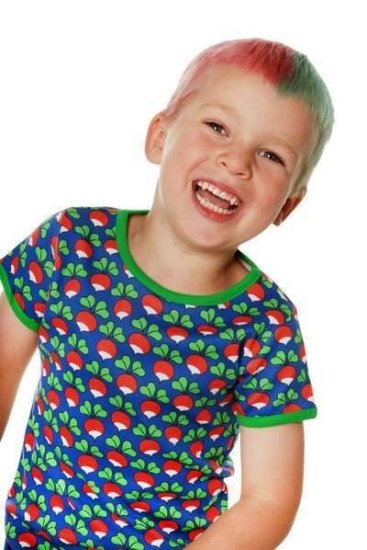 DUNS Organic Cotton Radishes Short Sleeve Top (6 - 24 Months) - Click Image to Close