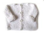 KSS White Soft Baby Sweater/Jacket (18 Months)