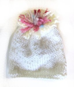 KSS Knitted Hat with Yarn Pom Pom 15" (6 -12 Months)
