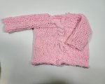 KSS Pinkish Soft Pullover Sweater with Braid 9 Months SW-1107