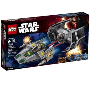 LEGO Star Wars Vader's TIE Advanced vs. A-Wing Starfighter 75150