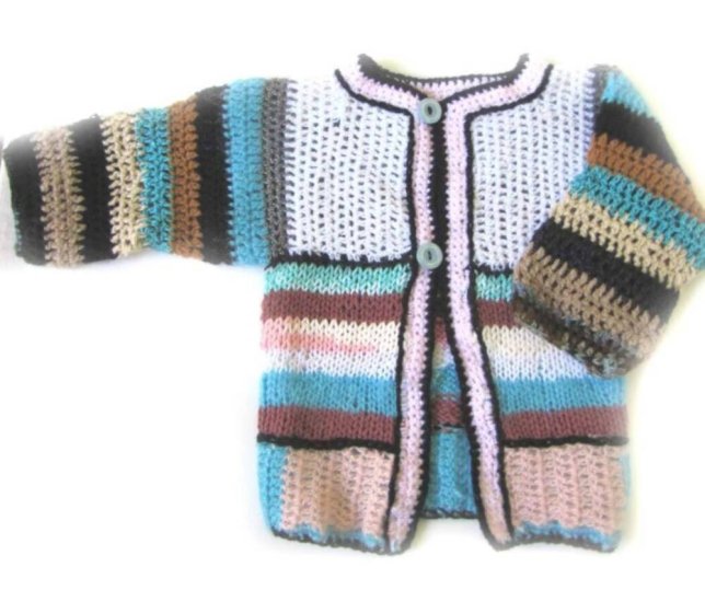 KSS Earth Crocheted/Knitted Sweater (2-3 Years) - Click Image to Close
