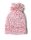 KSS Pink/White Cotton Hat with Pom Pom 12 - 14" (0 -6 Months) HA-833