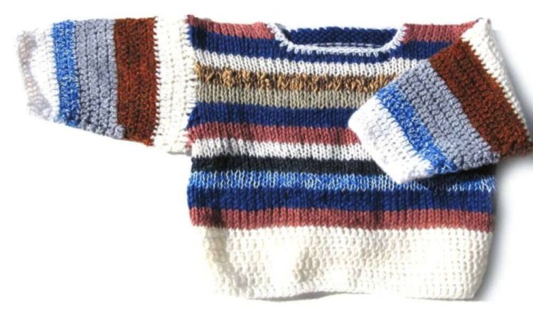 KSS Earth Off White/Brown Sweater/Jacket Set (3-4 Years) - Click Image to Close