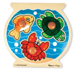 Melissa & Doug Fish Bowl Jumbo Knob Puzzle