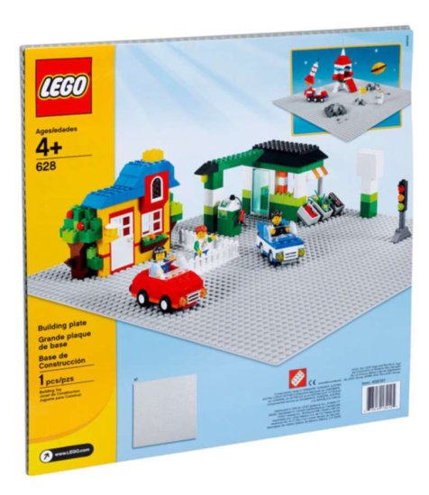 LEGO System X-Large Gray Baseplate - Click Image to Close