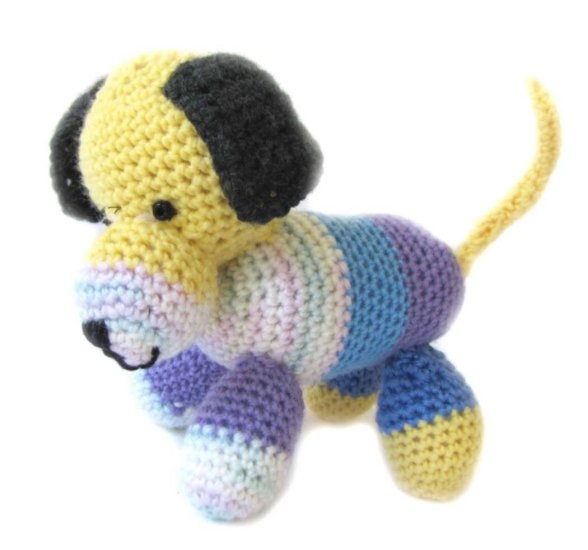 KSS Crocheted Puppy Dog 7" x 6" - Click Image to Close