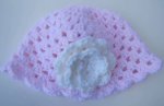KSS Pink Crocheted Sunhat 16-17"/12-24 Months HA-202