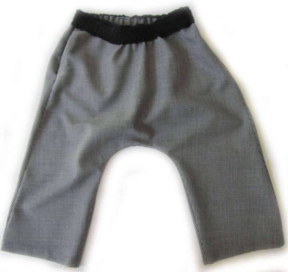 KSS Black/White Cotton Low Pants (2 Years) - Click Image to Close