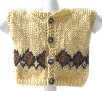 KSS Patterned Sweater Vest (6-9 Months)