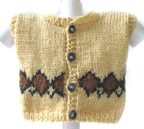 KSS Patterned Sweater Vest (6-9 Months)