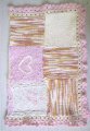 KSS Pink Cotton Patchwork Baby Blanket 21 "x 27"
