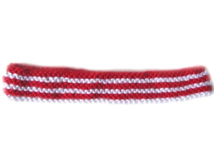 KSS Red and White Headband for Denmark 19-20" - Click Image to Close