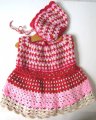 KSS Pink & Red Colored Toddler Crocheted Dress 2T DR-102