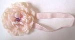 KSS Pink Elastic Flower Headband 14 - 17" (1 - 2 Years)