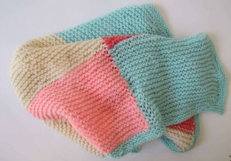 KSS Pastel Squares Baby Blanket 32