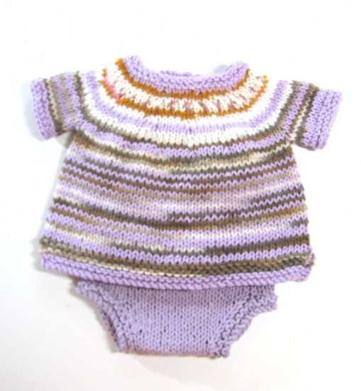 KSS Lilac Striped Cotton Sweater and Panties Size 2T - Click Image to Close