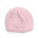 KSS Pink Acrylic Beanie Knitted Cap 14" (3-6 Months)