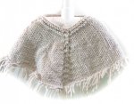 KSS Grey Baby Poncho with Fringes (3 Months)