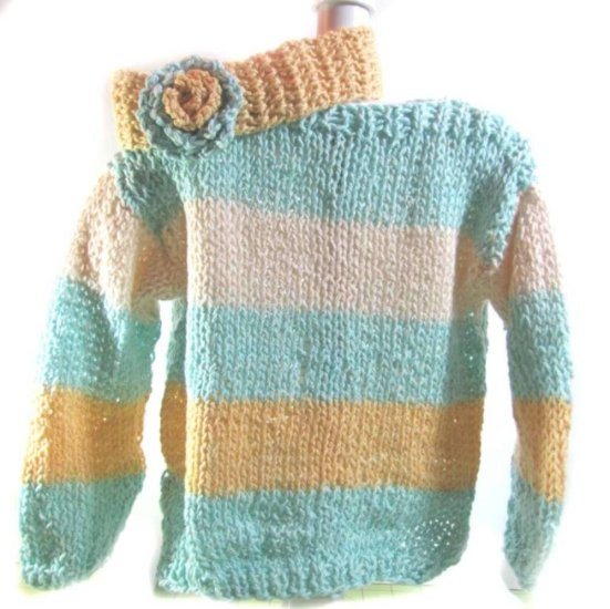 KSS Pastel Colored Cotton Sweater (3-4 Years) SW-084 - Click Image to Close