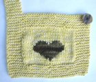 KSS Yellow Colored Cotton Bib with a Camo Heart BI-010