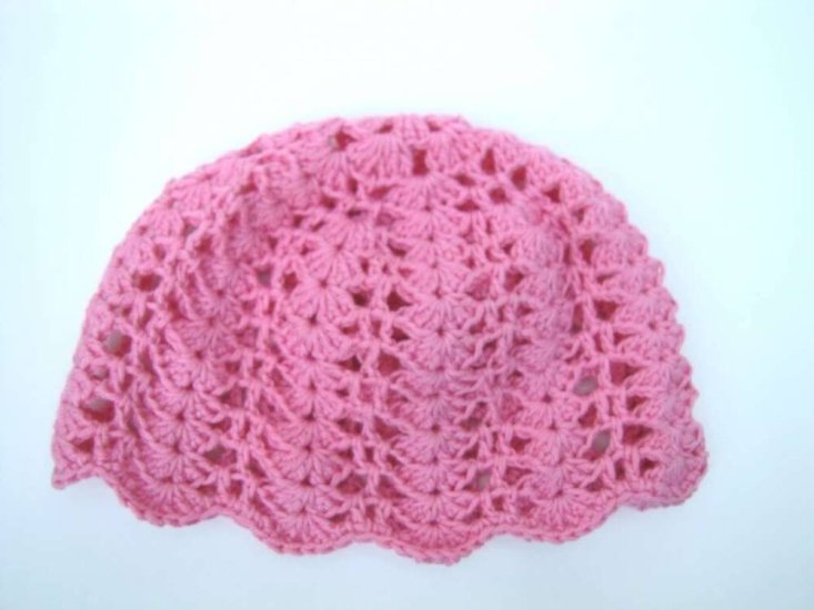 KSS Lacy Rose Crocheted Acrylic Cap Size 18" (2-3 years) - Click Image to Close