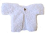 KSS Soft White and Fluffy Cardigan 3 Months SW-154