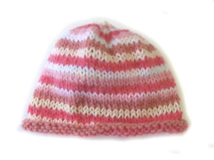 KSS Pink Multi Colored Cap 16-17" (6-24 Months)