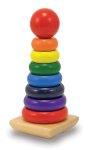 Melissa & Doug Wooden Rainbow Stacker