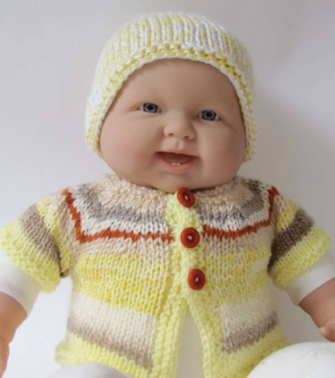 KSS Yellow Striped Sweater/Vest (9 Months) - Click Image to Close